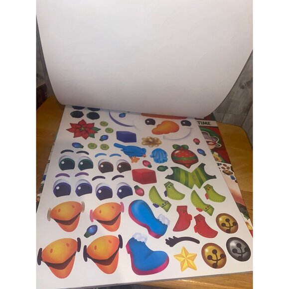 Lot of 3 Create A Face Christmas Time Activity Book Set With Stickers For Kids - Picture 3 of 6
